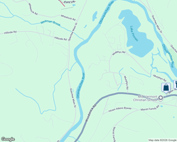 map of restaurants, bars, coffee shops, grocery stores, and more near 593 Murphys Road in Hartford