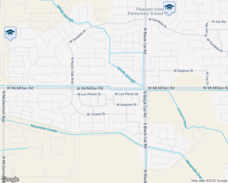 map of restaurants, bars, coffee shops, grocery stores, and more near 5158 West Los Flores Street in Meridian