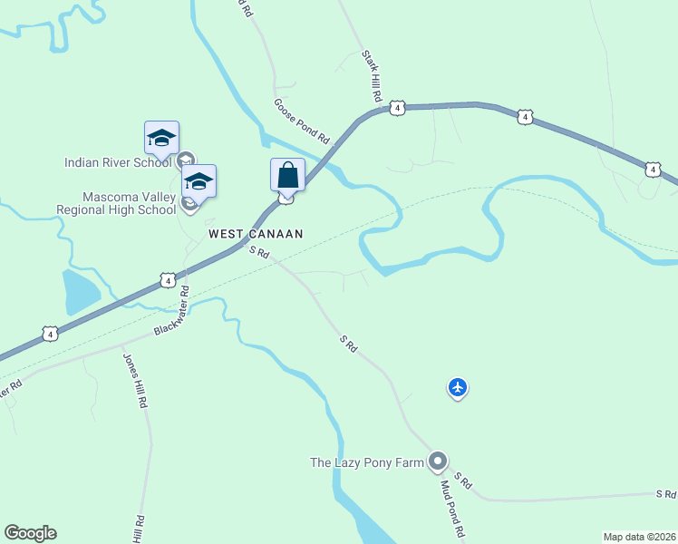 map of restaurants, bars, coffee shops, grocery stores, and more near 14 Smith Drive in Canaan
