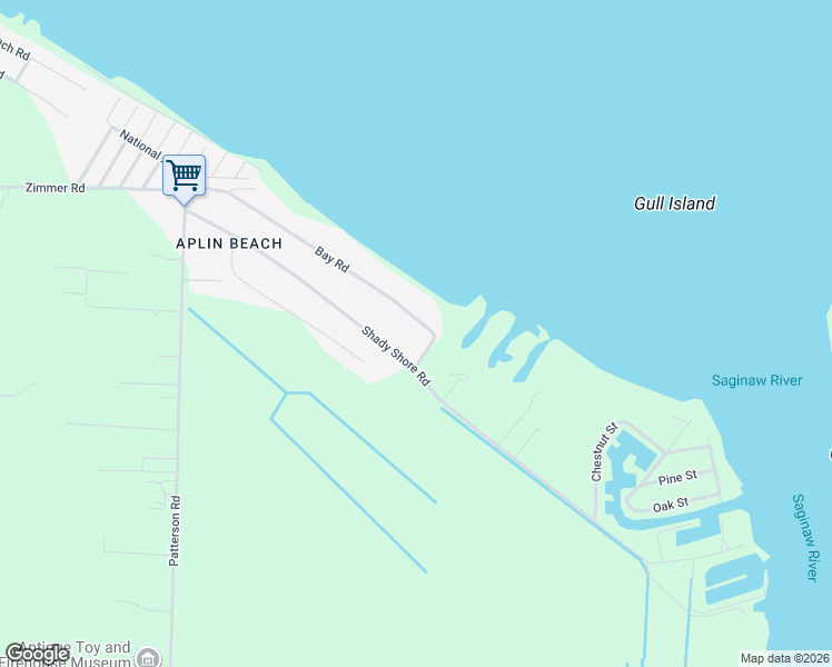 map of restaurants, bars, coffee shops, grocery stores, and more near 808 Bay Road in Bay City