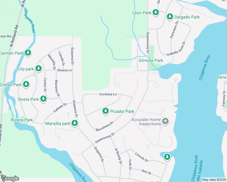 map of restaurants, bars, coffee shops, grocery stores, and more near 1018 Cordoba Lane in Weidman
