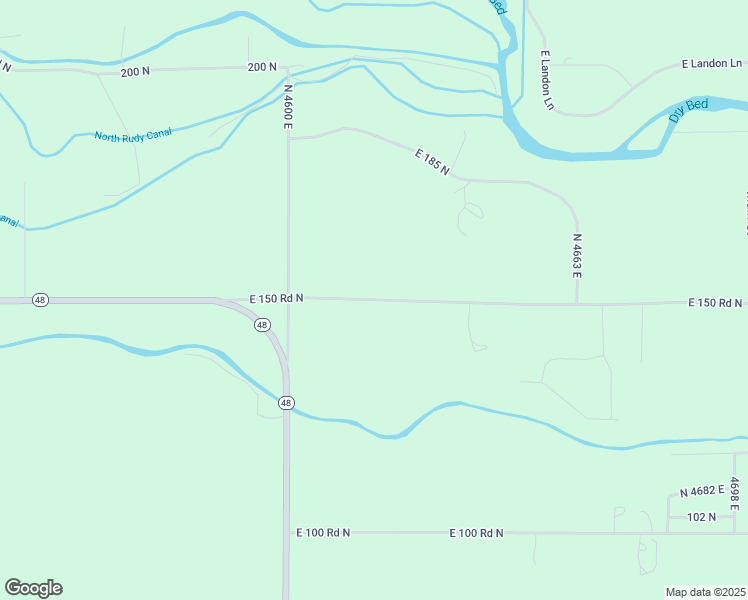 map of restaurants, bars, coffee shops, grocery stores, and more near 4600 East 150 North in Rigby