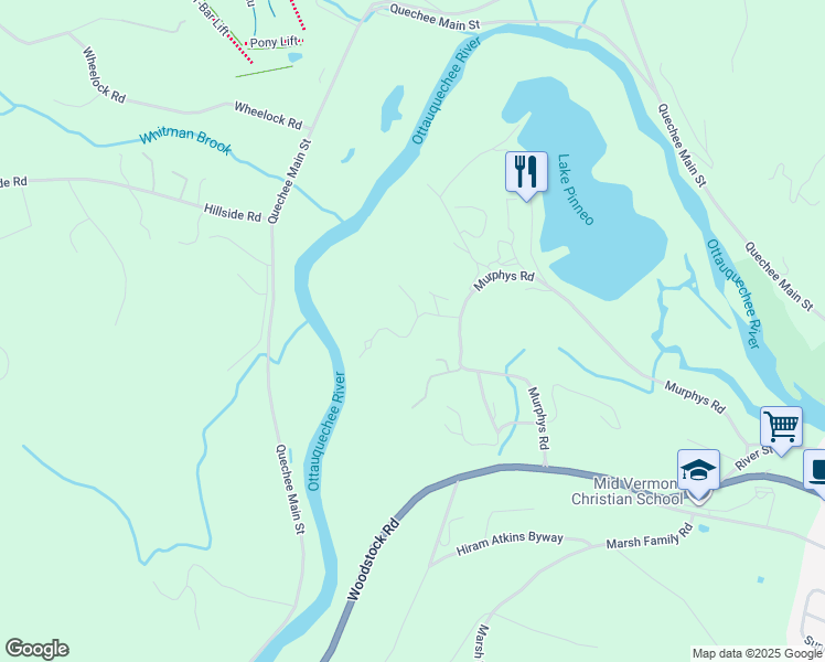 map of restaurants, bars, coffee shops, grocery stores, and more near 593 Murphys Road in Hartford