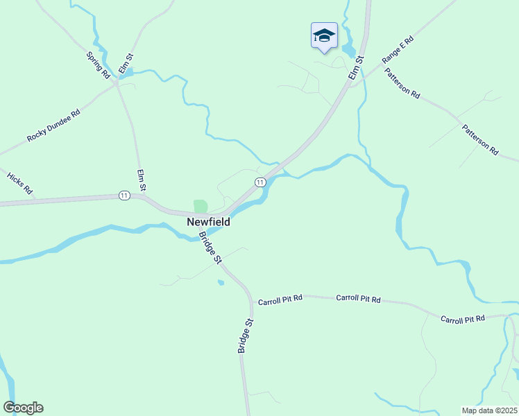 map of restaurants, bars, coffee shops, grocery stores, and more near 311 Bridge Street in Newfield