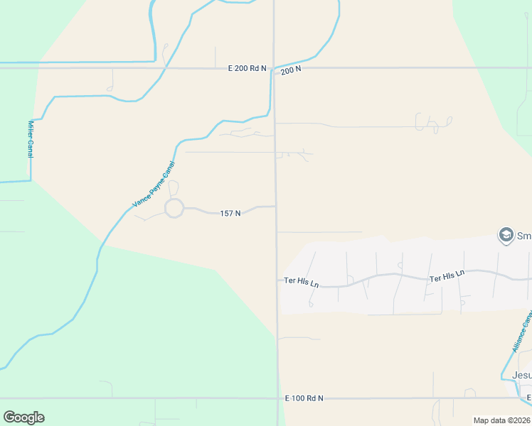 map of restaurants, bars, coffee shops, grocery stores, and more near 153 North 3700 East in Rigby