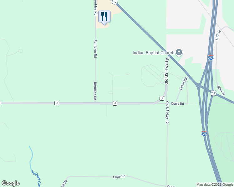 map of restaurants, bars, coffee shops, grocery stores, and more near N340 Center Street in Wisconsin Dells