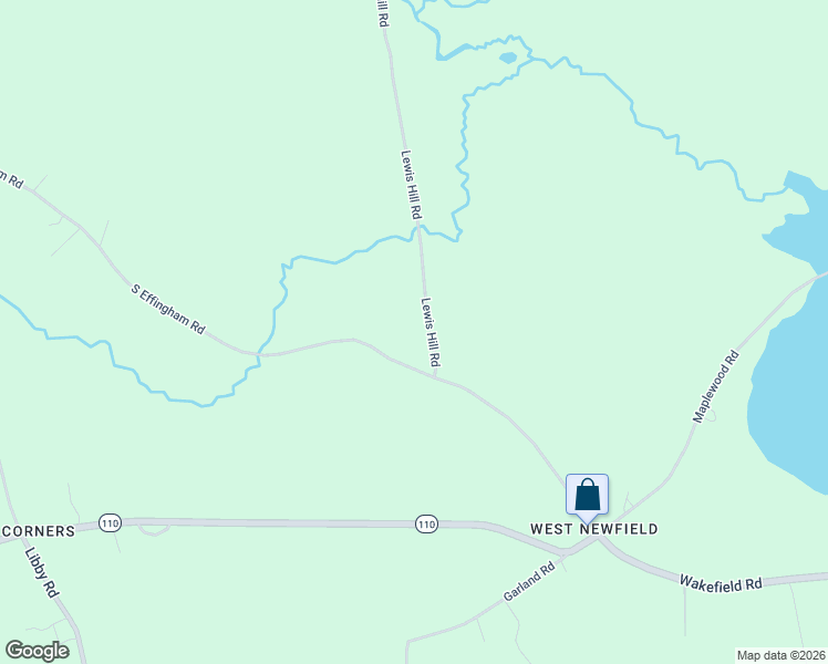 map of restaurants, bars, coffee shops, grocery stores, and more near 35 Lewis Hill Road in Newfield