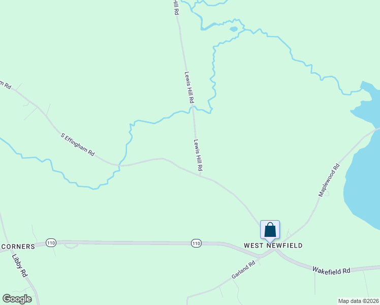 map of restaurants, bars, coffee shops, grocery stores, and more near 35 Lewis Hill Road in Newfield