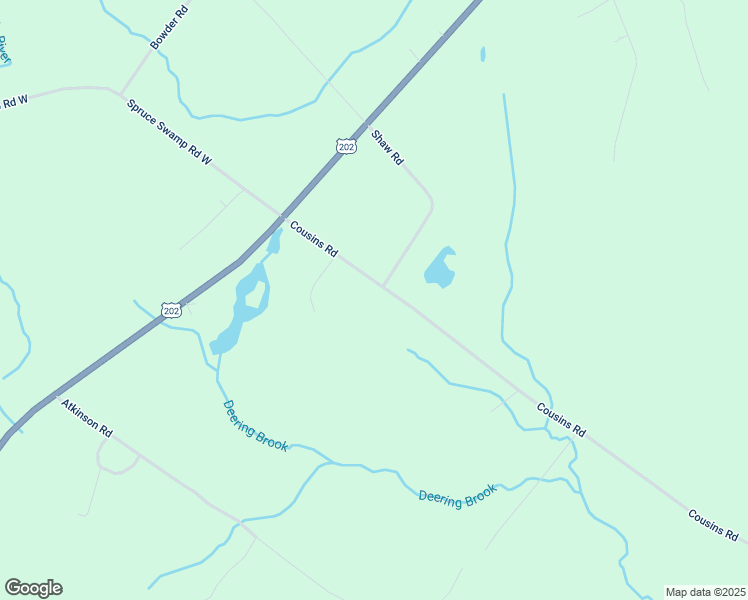 map of restaurants, bars, coffee shops, grocery stores, and more near 117 Cousins Road in Buxton