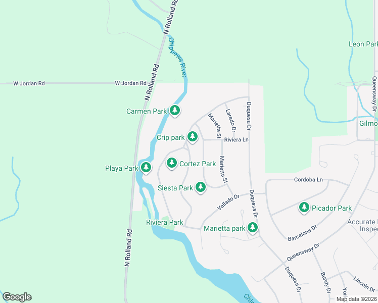 map of restaurants, bars, coffee shops, grocery stores, and more near 767 Siesta Lane in Weidman