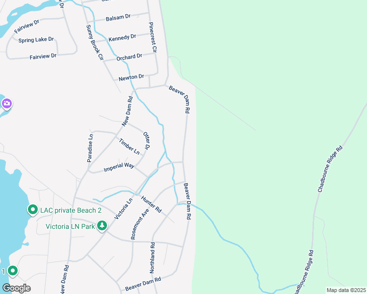 map of restaurants, bars, coffee shops, grocery stores, and more near 206 Beaver Dam Road in Lake Arrowhead