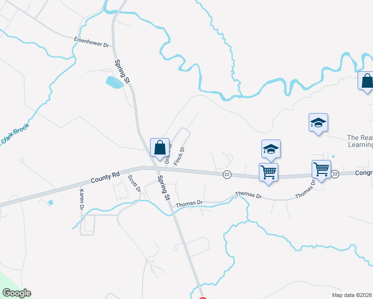 map of restaurants, bars, coffee shops, grocery stores, and more near 21 Finch Street in Westbrook