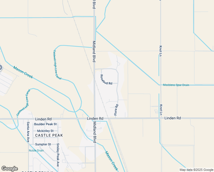 map of restaurants, bars, coffee shops, grocery stores, and more near 9903 Rosebud Road in Nampa