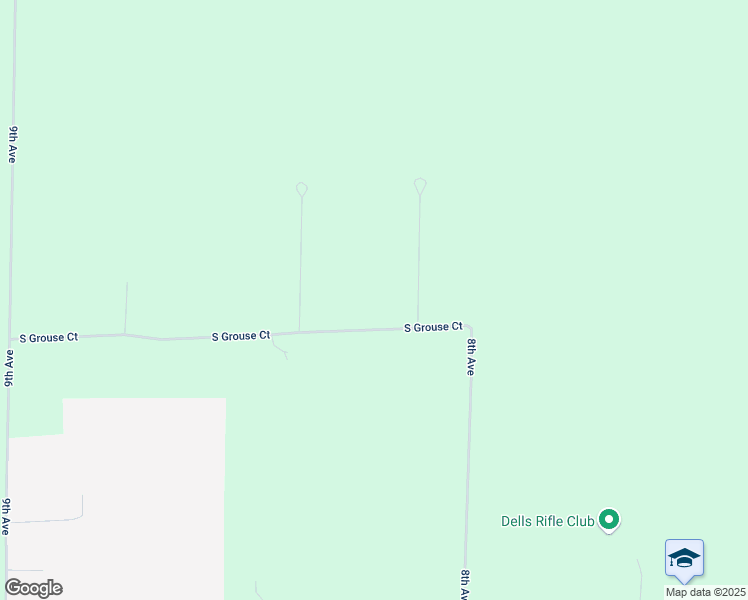 map of restaurants, bars, coffee shops, grocery stores, and more near 820 South Grouse Court in Wisconsin Dells