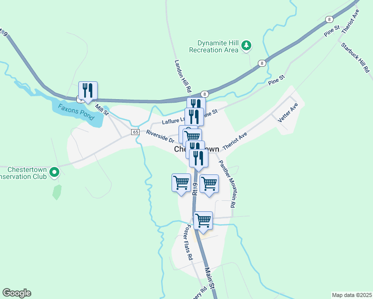 map of restaurants, bars, coffee shops, grocery stores, and more near in Chestertown