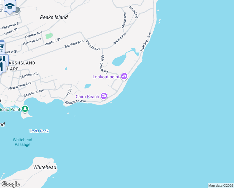 map of restaurants, bars, coffee shops, grocery stores, and more near 11 Onway Avenue in Portland