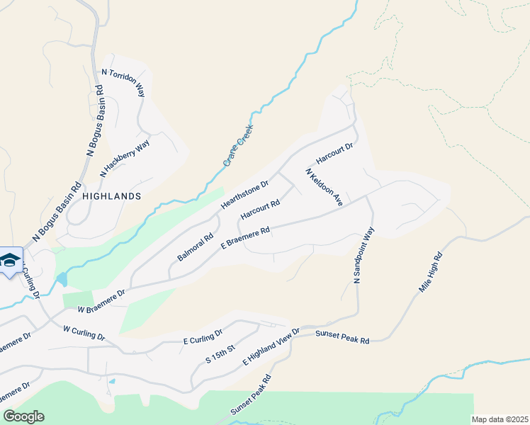 map of restaurants, bars, coffee shops, grocery stores, and more near 791 Harcourt Road in Boise