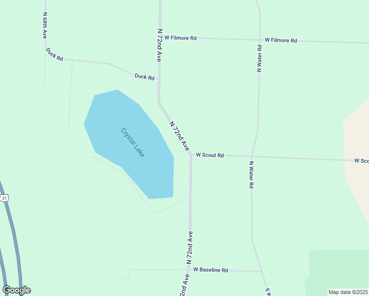 map of restaurants, bars, coffee shops, grocery stores, and more near 433 North 72nd Avenue in Hart