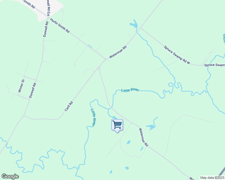 map of restaurants, bars, coffee shops, grocery stores, and more near 215 Waterman Road in Buxton
