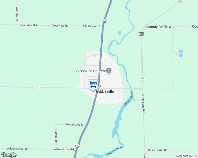 map of restaurants, bars, coffee shops, grocery stores, and more near N3125 Wisconsin 32 in Sheboygan Falls