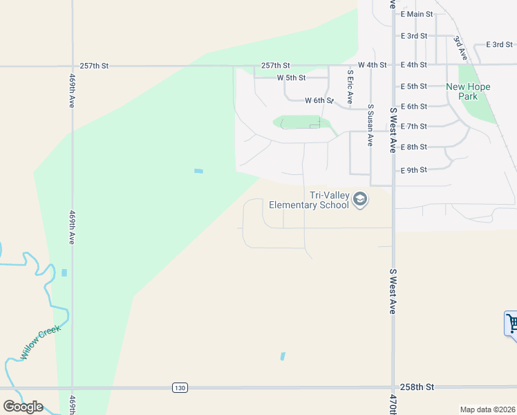 map of restaurants, bars, coffee shops, grocery stores, and more near 600 Hanna Circle in Crooks