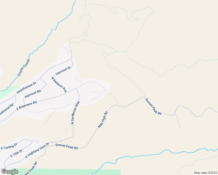 map of restaurants, bars, coffee shops, grocery stores, and more near 1680 East Braemere Road in Boise