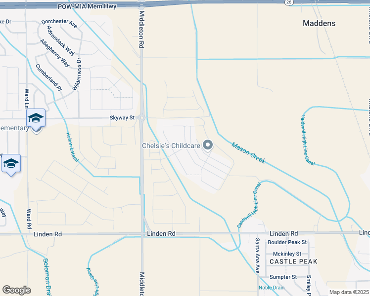map of restaurants, bars, coffee shops, grocery stores, and more near 19382 Red Eagle Way in Nampa