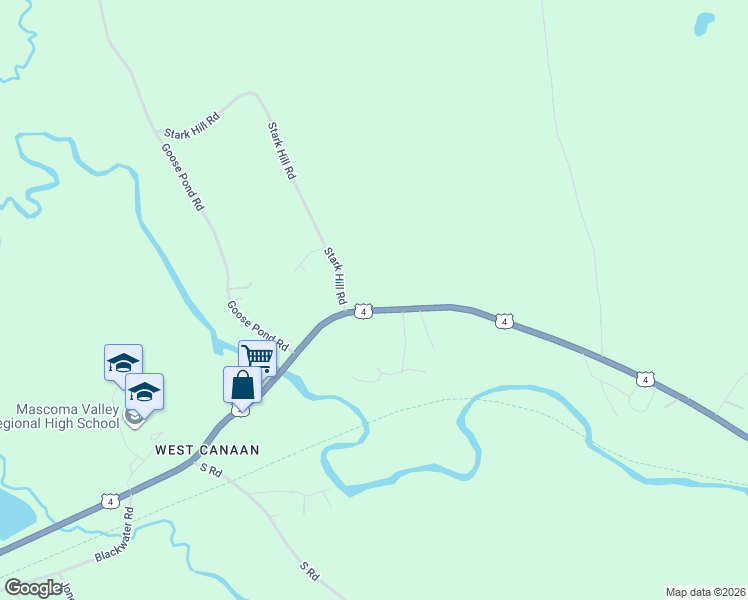 map of restaurants, bars, coffee shops, grocery stores, and more near 319 U.S. 4 in Canaan