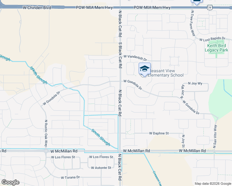map of restaurants, bars, coffee shops, grocery stores, and more near 5446 North Maplestone Avenue in Meridian