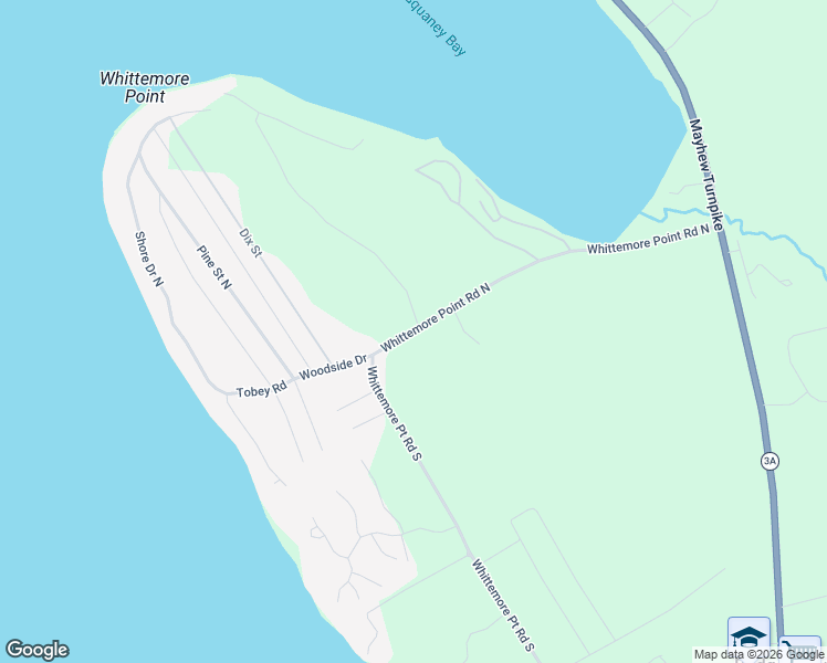 map of restaurants, bars, coffee shops, grocery stores, and more near 219 Whittemore Point North Road in Bristol