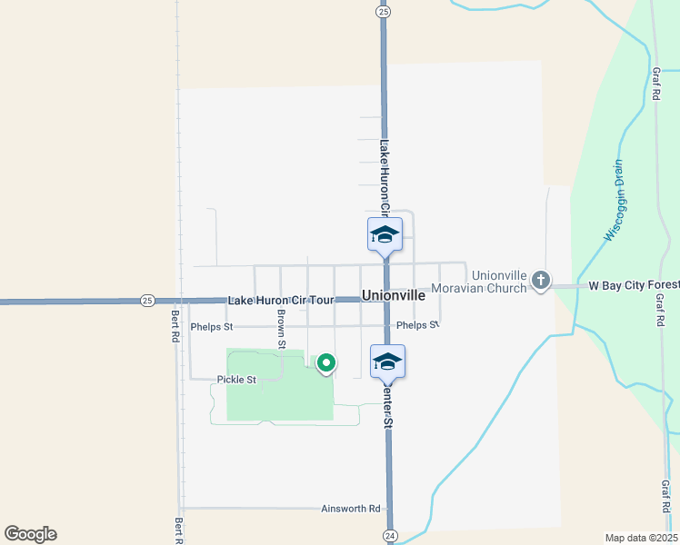 map of restaurants, bars, coffee shops, grocery stores, and more near 6544 Granger Street in Unionville