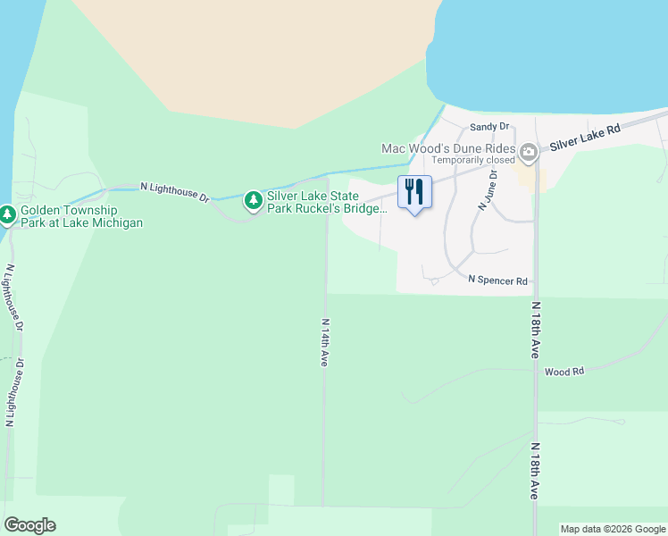 map of restaurants, bars, coffee shops, grocery stores, and more near 470 North 14th Avenue in Mears