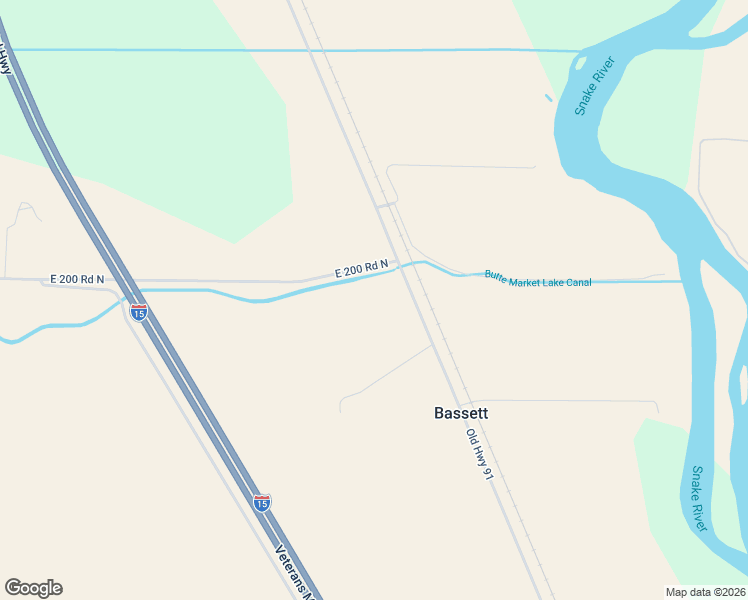 map of restaurants, bars, coffee shops, grocery stores, and more near 195 North Bassett Road in Roberts