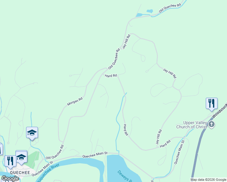 map of restaurants, bars, coffee shops, grocery stores, and more near 821 Hard Road in Hartford