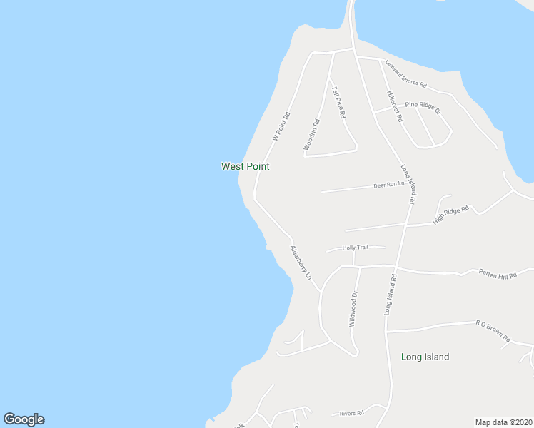 map of restaurants, bars, coffee shops, grocery stores, and more near West Point Road in Moultonborough