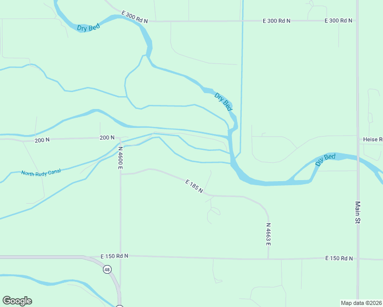 map of restaurants, bars, coffee shops, grocery stores, and more near 4625 East 185 North in Rigby