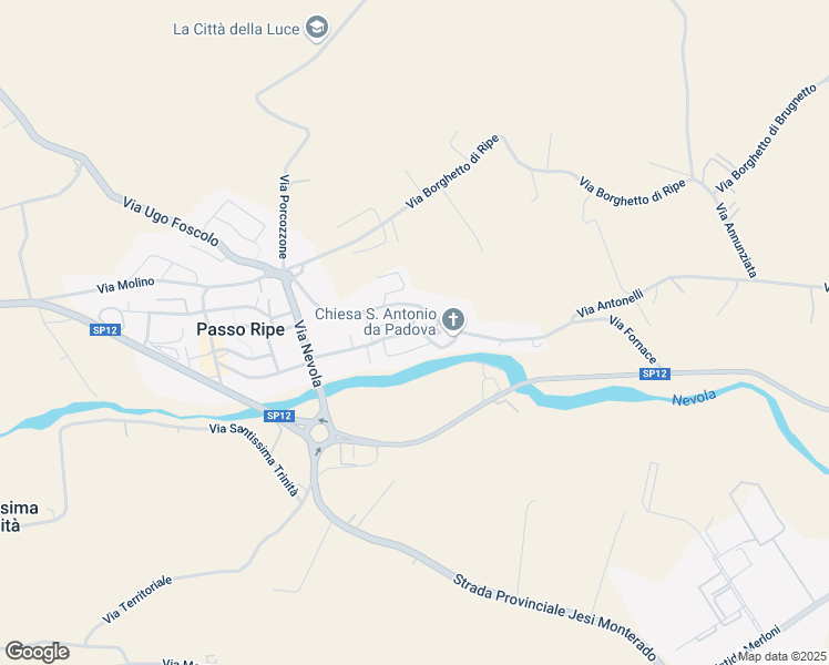 map of restaurants, bars, coffee shops, grocery stores, and more near 32 Via Aldo Moro in Ancona
