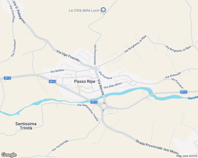 map of restaurants, bars, coffee shops, grocery stores, and more near 1 Via Nevola in Passo Ripe