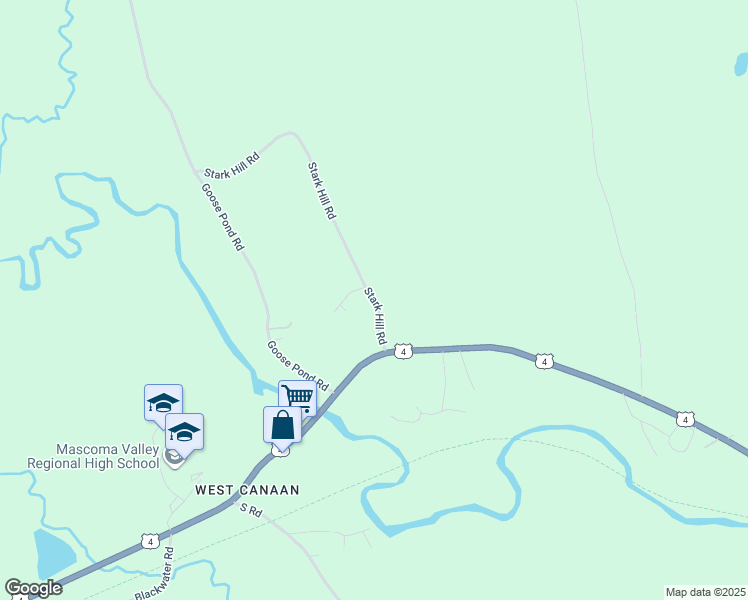 map of restaurants, bars, coffee shops, grocery stores, and more near 319 U.S. 4 in Canaan