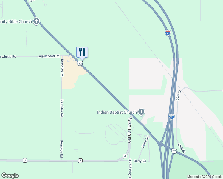 map of restaurants, bars, coffee shops, grocery stores, and more near N524 US Highway 12 And 16 in Wisconsin Dells