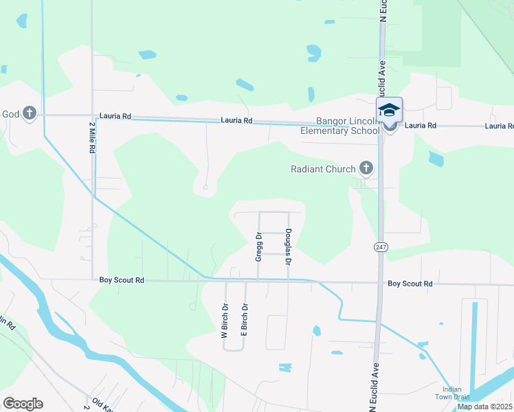 map of restaurants, bars, coffee shops, grocery stores, and more near 3303 Shane Drive in Bay City
