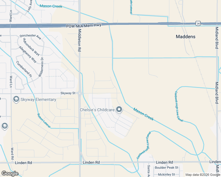 map of restaurants, bars, coffee shops, grocery stores, and more near 19506 Middleton Road in Caldwell