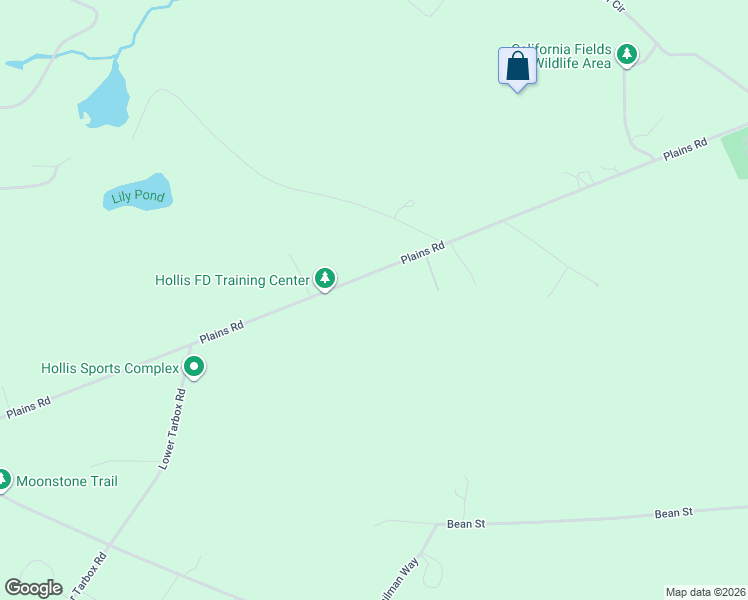 map of restaurants, bars, coffee shops, grocery stores, and more near 433 Plains Road in Hollis