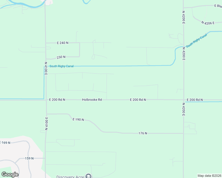 map of restaurants, bars, coffee shops, grocery stores, and more near 208 North 4145 East in Rigby