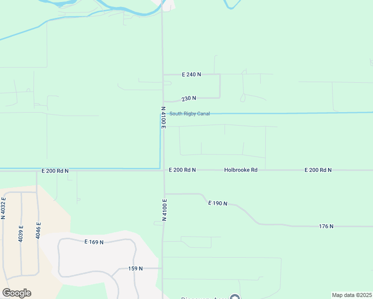map of restaurants, bars, coffee shops, grocery stores, and more near 4113 East 218 North in Rigby