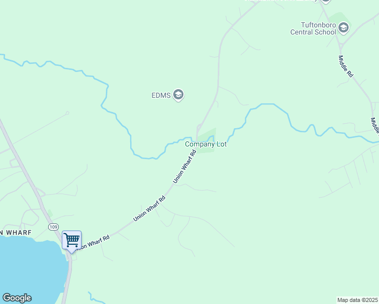 map of restaurants, bars, coffee shops, grocery stores, and more near 44 Union Wharf Road in Tuftonboro