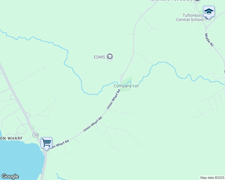 map of restaurants, bars, coffee shops, grocery stores, and more near 44 Union Wharf Road in Tuftonboro