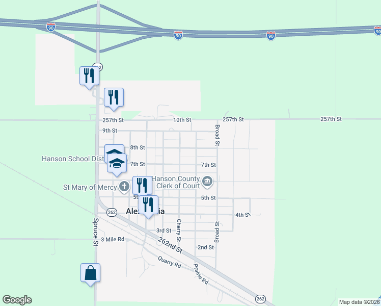 map of restaurants, bars, coffee shops, grocery stores, and more near 640 8th Street in Alexandria