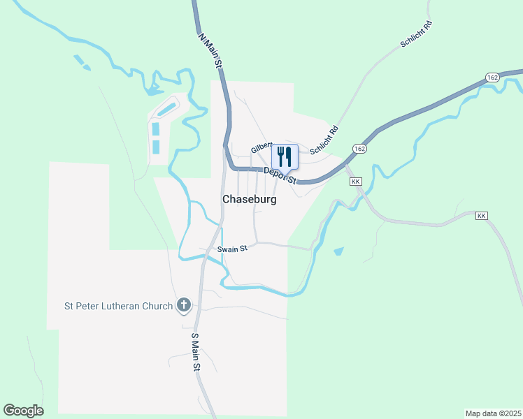 map of restaurants, bars, coffee shops, grocery stores, and more near in Chaseburg