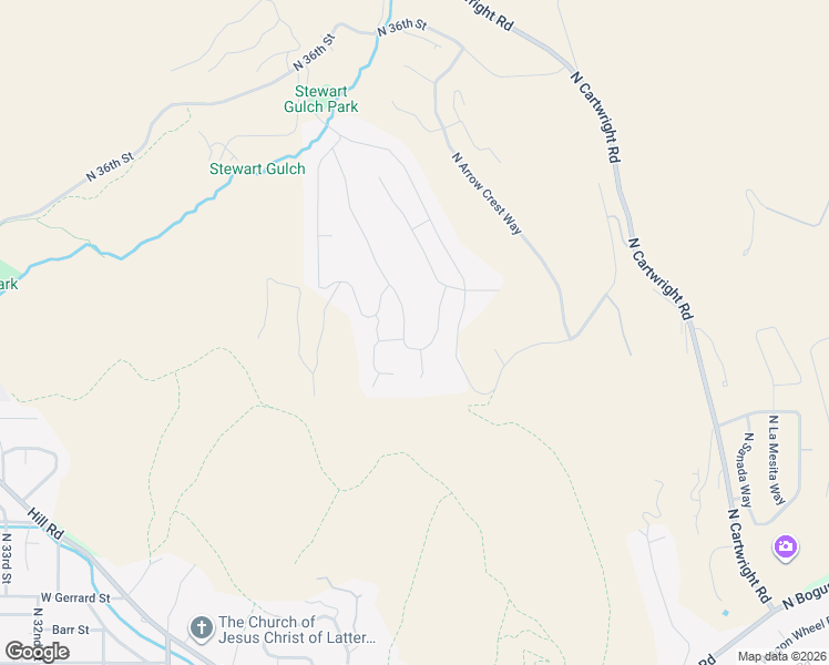 map of restaurants, bars, coffee shops, grocery stores, and more near 4240 North Arrow Villa Way in Boise